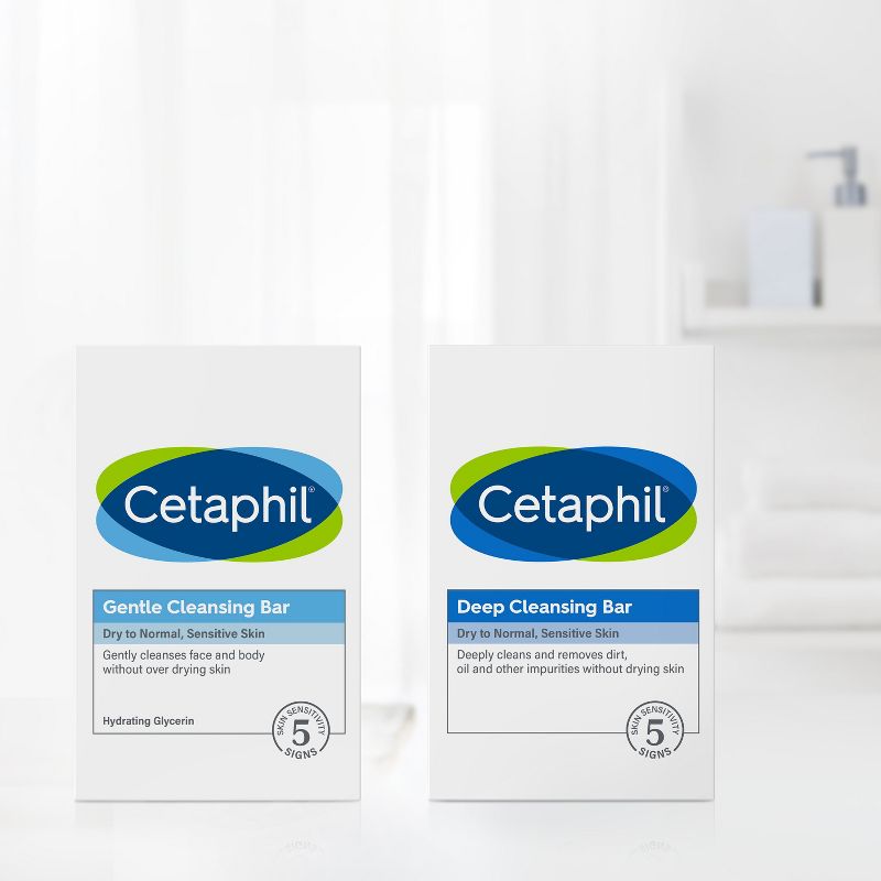 Cetaphil Deep Cleansing Bar Soap - 3pk - 4.5oz each, 3 of 8