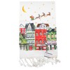 Decorative Towel Village Scene Tea Towels Set/2 Clean Up Kitchen 100% Cotton Mx183443 Set / 2 28.0 Inch Village Scene Tea Towels Set/2 Clean Up - 3 of 3
