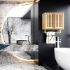 KTMBDW Bamboo Bathroom Cabinet Wall Mounted, Over Toilet Hanging Cabinet with Towel Bar for Hotels, Apartments, Natural - 4 of 4