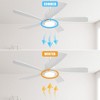 Sofucor 52 inch Smart Ceiling Fan with Light and Remote Modern Design Modern Ceiling Fan Work with Alexa APP Control Indoor Outdoor - 4 of 4