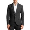 Men's Wool Blend Long Sleeve Single-Button Casual Blazer Sport Coat - 4 of 4