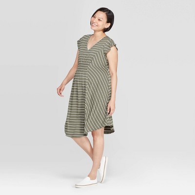 target striped maternity dress