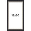 PosterPalooza | Panoramic Embellished Black Picture Frame - UV Acrylic, Foam Board Backing, Hanging Hardware - 2 of 4