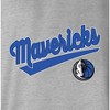 NBA Dallas Mavericks Women's Gray Long Sleeve Team Slugger Crew Neck T-Shirt - 4 of 4