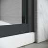 NicBex Shower Door 44-48"W x 72"H Adjustable Semi Frameless Double Sliding Glass Tub Door with 1/4" (6mm) Clear Tempered Glass - 2 of 4