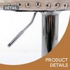Modern Velvet Counter Height Swivel Bar Stools Chairs, Height-Adjustable Upholstered Barstools with Silver Legs, Set of 2 - Leovsnove - 4 of 4