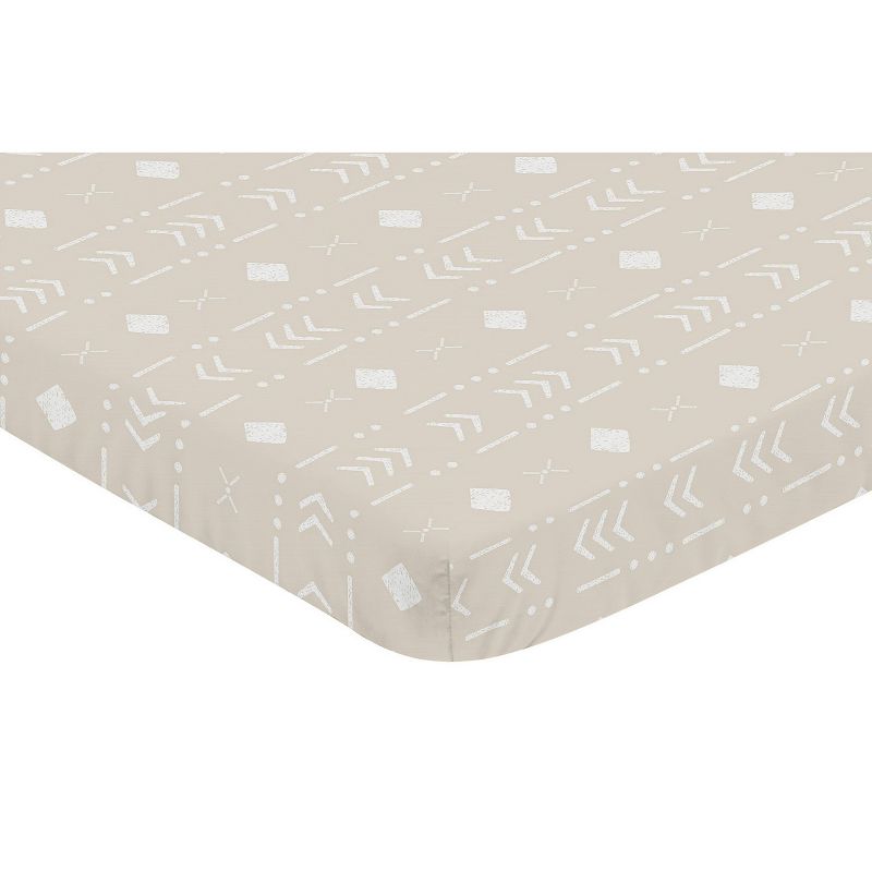 Sweet Jojo Designs Boy or Girl Gender Neutral Unisex Baby Fitted Mini Crib Sheet Boho Llama Taupe and White, 3 of 7