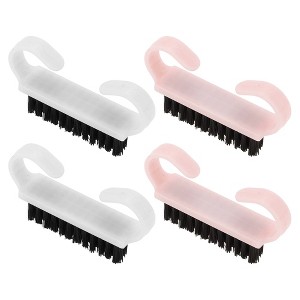 Unique Bargains Durable Small Horn Nail Brush 2.44"x1.38" 4 Pcs - 1 of 4