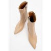 Thalin - Beige Side-Zip Stiletto Boot (Women) | Prologue Shoes - 2 of 3