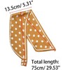 Allegra K Women's Polka Dot Small Skinny Double-Sided Neckerchief Neck Scarves - 3 of 4