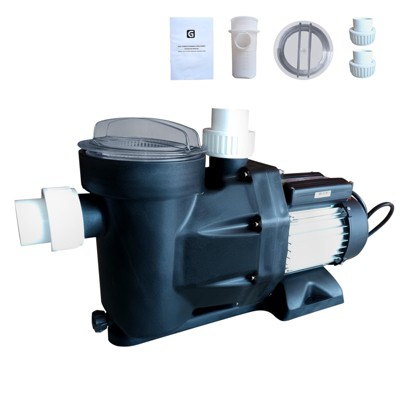 1.5HP Swimming Pool Pump – 220V Single Speed Self-Priming Pump for Above Ground Pools, Equipped W/a 1100W High-Power Copper Motor for Quiet Operation