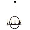 Chloe Lighting Ironclad Farmhouse 5 Light Oil Rubbed Bronze Ceiling Pendant 32" Wide - 4 of 4