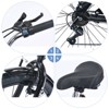Infurnic Bicycles, 7 Speed Bicycles, Beach Cruiser Bike with Wide Wheels, Black, 69.29"*28.32"*43.2" - 4 of 4