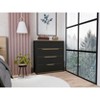 NicBex 4 Drawer Dresser for Bedroom,Modern Style Drawers with Free Handle,Dressers for Kids Room,Living Room,Entry and Hallway - image 2 of 4