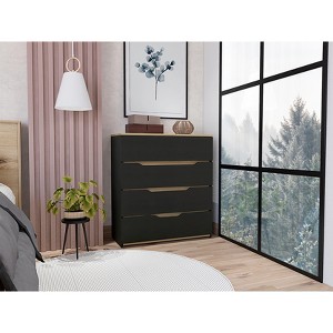 CAVINAS 4-Drawer Dresser,Modern Wide Chest of Drawers,Matte Finish Storage Cabinets for Living Room,Entryway,Bedroom Furniture - 1 of 4