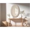 Elegant Lighting Oval Cornhusk Mirror 24x36 in Linen White - 2 of 4