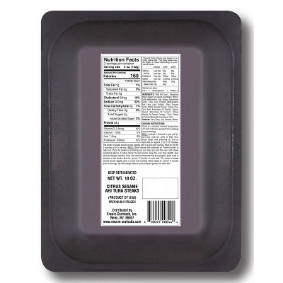 Encore Seafood Citrus Sesame Ahi Tuna Steaks - 10oz