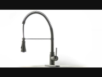 Satin Nickel Heritage Kitchen Faucet With Solid Brass Side Sprayer Satin  Nickel - Kingston Brass : Target