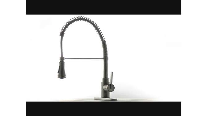 Modern Spiral Pull Down Kitchen Faucet Chrome - Kingston Brass, 5 of 7, play video