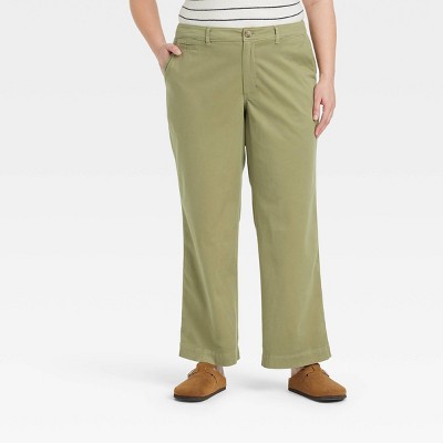 Women's Mid-Rise Straight Leg Relaxed Chino Pants - Universal Thread™