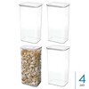 iDesign Extra Large Canister with Erasable Label - Set of 4 - Clear - 2 of 4