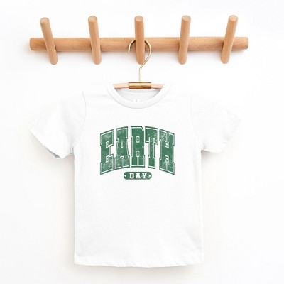 The Juniper Shop Earth Day Varsity Toddler Short Sleeve Tee