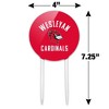 Wesleyan University Cardinals Logo Acrylic Cake Topper Party Decoration for Wedding Anniversary Birthday Graduation - 2 of 4