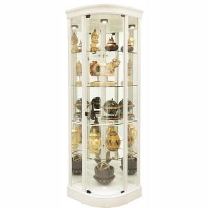 Howard Miller 680665 Marlowe Iv Curio Cabinet 680665 Aged Linen - 1 of 2