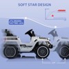 12V Kids Ride on Truck Car, w/Parent Remote Control, Twin 35w Motors, 3 Speeds, LED Lights, Music & Horn, Spring Suspension - 4 of 4
