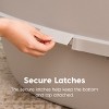 IRIS USA Covered Cat Litter Box with Front Door Flap | Enclosed Design, Scoop & Handle, Gray - 2 of 4