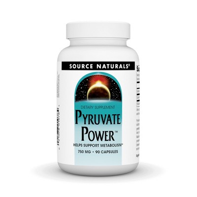 Pyruvate Power 750mg by Source Naturals, Inc.  -  90 Capsule