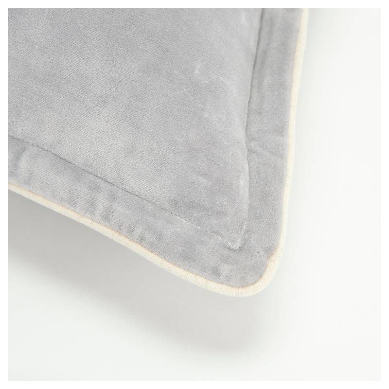 Connie Post Solid Poly Filled Square Pillow Light Gray - Rizzy Home, 4 of 7