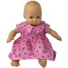 Doll Clothes Superstore Pink And Pearl Dress Also Fits 15-16 Inch Baby Dolls - 2 of 4