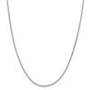 Black Bow Jewelry 1.8mm, 14k White Gold, Flat Wheat Chain Necklace - 3 of 4