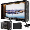 PAKASEPT Outdoor TV Enclosure, 55" Solid Wood Weatherproof TV Cover with Premium Dual-Arm Mount, Fold Door and Lights, (Fits Max 58") - 3 of 4