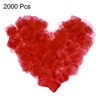 Unique Bargains Decoration Wedding Party Silk Artificial Flower Petals Red 2000 Pcs - 3 of 4