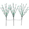 Northlight Set of 3 Pre-Lit Cherry Blossom Artificial Tree Branches 2.5' - Green LED Lights - 3 of 4