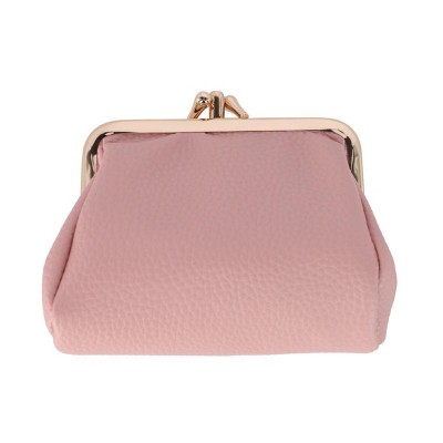 Buxton Women's Vegan Leather Triple Frame Coin Purse Wallet