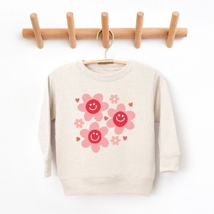 The Juniper Shop Hippy Flower Valentine Youth Ultra-Soft Graphic Sweatshirt - 1 of 3