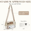 Generic Clear Bag for Stadium Events Quilted Clear Purse for Women Stadium Approved PVC Crossbody Concert Bag - 2 of 4