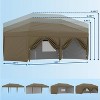 GustoWave 10 X 20ft Pop-Up Canopy with 6 Removable Sidewalls for Camping - 4 of 4