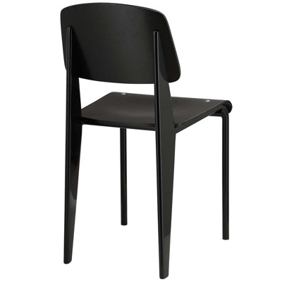 Black Metal Modern Dining Side Chair