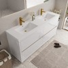 Whisen Freestanding Bathroom Vanity with Stone Resin Sink, U-Shaped Interior, 2 Soft-Close Drawers, Pre-Assembled Cabinet - 2 of 4