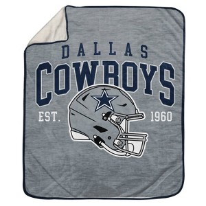 NFL Dallas Cowboys Vintage Arch Sweatshirt Blanket - 1 of 2