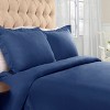 Flannel Cotton Modern Solid Fuzzy Duvet Cover Set With Pillow Shams by Blue Nile Mills - 2 of 4