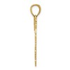 Black Bow Jewelry 14k Yellow Gold Floral Cutout Heart Pendant, 26mm - 2 of 4