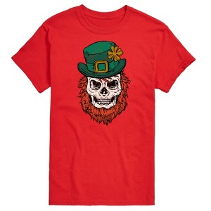 Men's - Instant Message - Leprechaun Skull Short Sleeve Graphic T-Shirt - 1 of 4