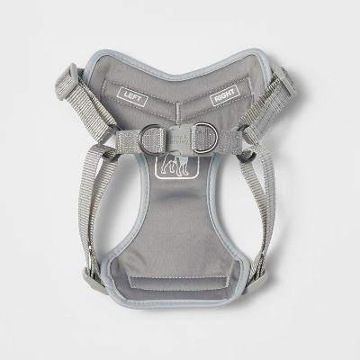 Basic Mesh with Reflective Dog Harness - M - Gray - Boots &#38; Barkley&#8482;