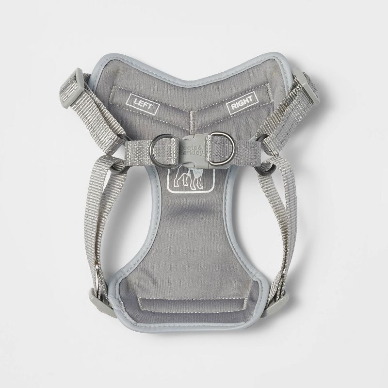 Basic Mesh with Reflective Dog Harness - M - Gray - Boots &#38; Barkley&#8482;, 4 of 6