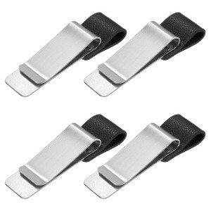Unique Bargains Stainless Steel Storage Clips for Food Bag Sealing Paper File Photo 4 Pcs - 1 of 4